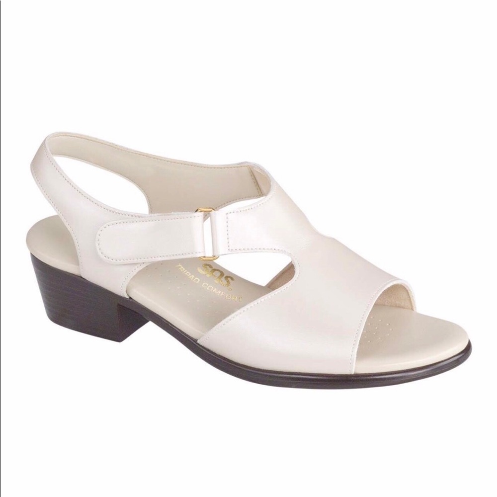 SAS SUNTIMER PEARL BONE Women's Sandals. NIB